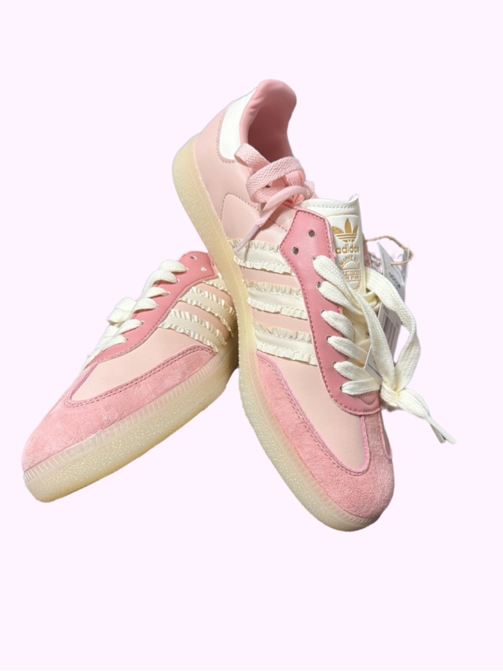 adidas Pink and Cream Women’s Sneakers